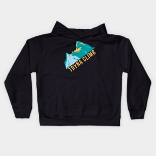 Tryna Rock Climbing Kids Hoodie